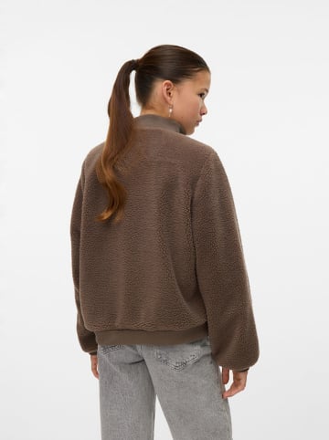 Vero Moda Girl Kurtka polarowa "Lucile" w kolorze brązowym