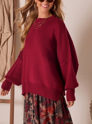 LA Angels Sweter w kolorze bordowym