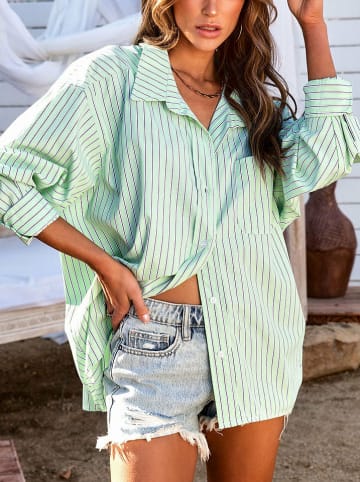 LA Angels Koszula w kolorze zielono-fioletowym