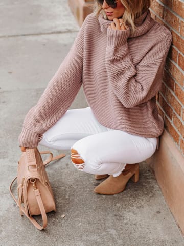 LA Angels Sweter w kolorze jasnoróżowym