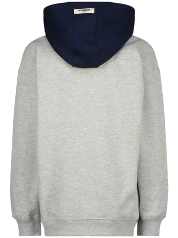 Vingino Hoodie in Grau/ Dunkelblau