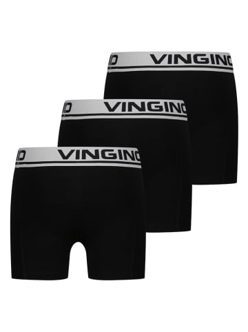 Vingino 3-delige set: boxershorts zwart