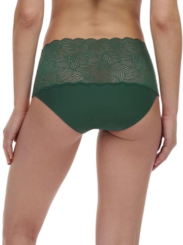 Chantelle Pełne figi high waist w kolorze zielonym