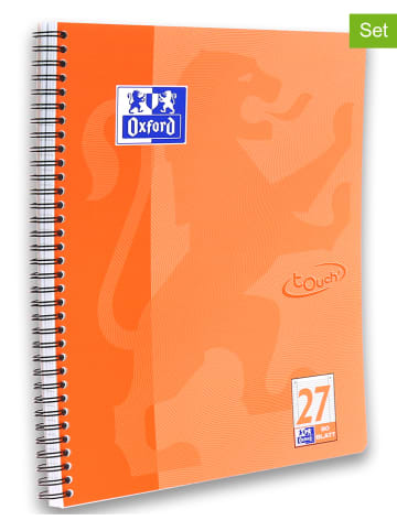 Oxford 5er-Set: Collegeblöcke "Touch" in Bunt - DIN A4