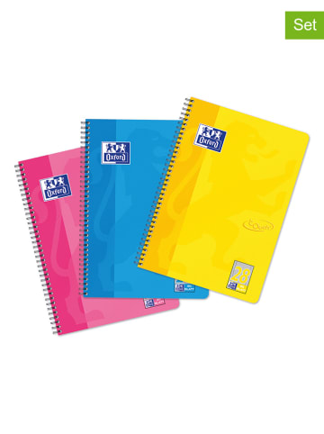 Oxford 5er-Set: Collegeblöcke "Touch" in Bunt - DIN A4