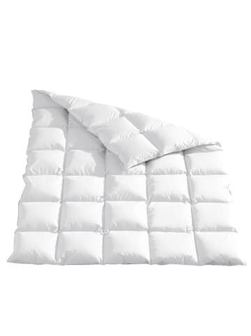 Häussling Bettwaren Całoroczna kołdra puchowa "Home" w kolorze białym