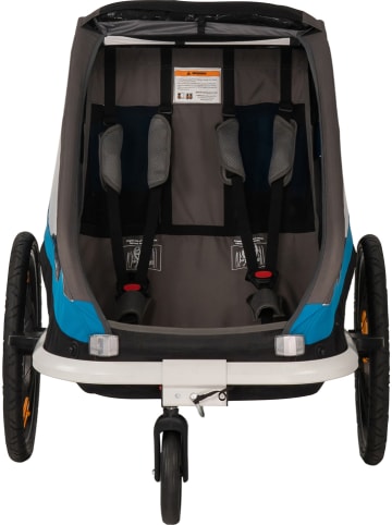 Hamax Przyczepka sportowa 2w1 "Traveller" w kolorze szaro-niebieskim