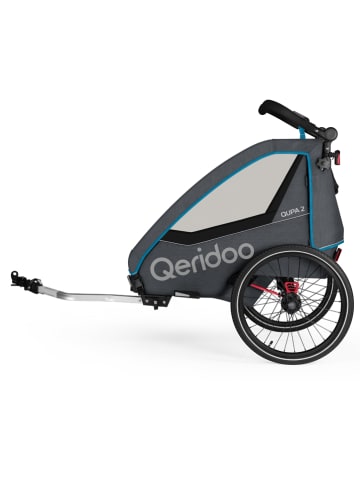 Qeridoo 3-in-1 fietsaanhanger "QUPA 2" blauw/grijs