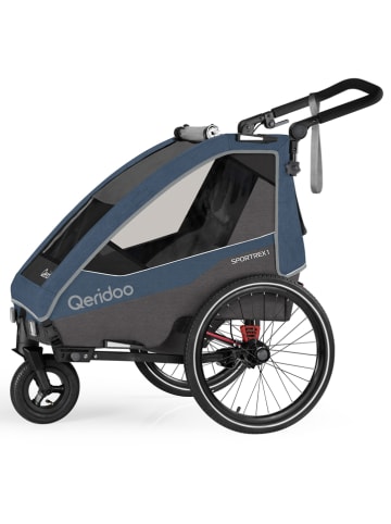 Qeridoo 3-in-1 fietsaanhanger "Sportrex 1 Limited Edition" blauw