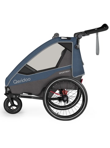 Qeridoo Przyczepka rowerowa 3w1 "Sportrex 1 Limited Edition" w kolorze niebieskim