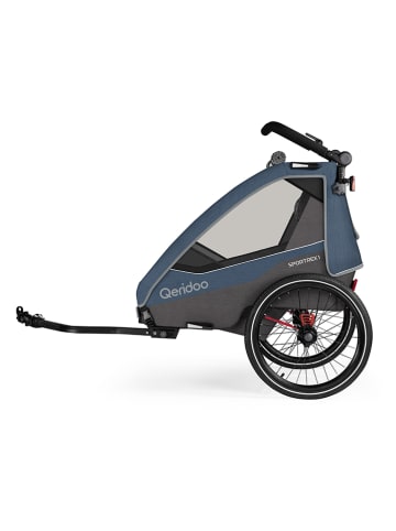 Qeridoo 3in1-Fahrradanhänger "Sportrex 1 Limited Edition" in Blau