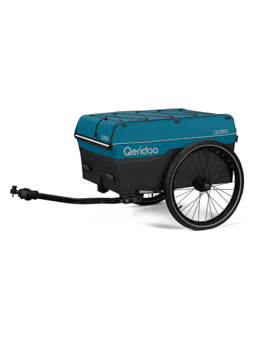 Qeridoo Przyczepka bagażowa "Qubee Limited Edition" w kolorze morskim