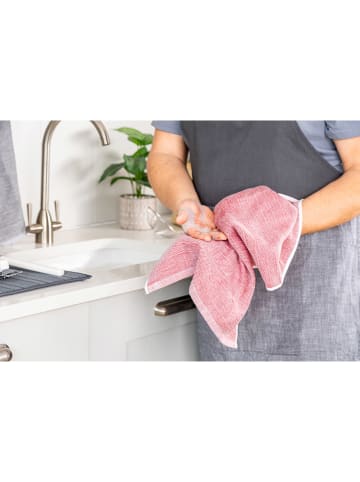 KitchenAid Ścierki (2 szt.) w kolorze szaro-czerwonym do naczyń - 71 x 44 cm