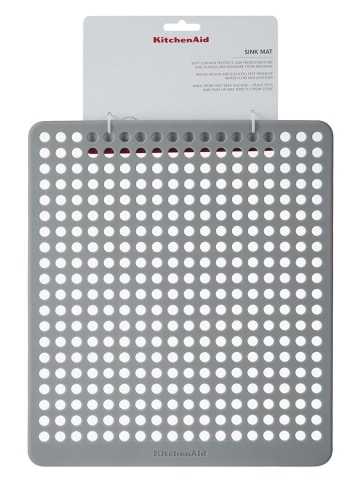 KitchenAid Gootsteenmat lichtgrijs - (L)34 x (B)30 cm