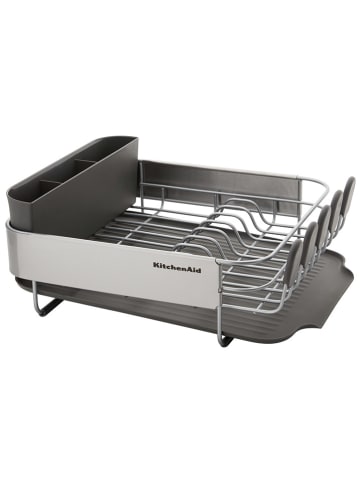 KitchenAid Ociekacz w kolorze srebrno-szarym do naczyń - 41 x 18 x 32 cm