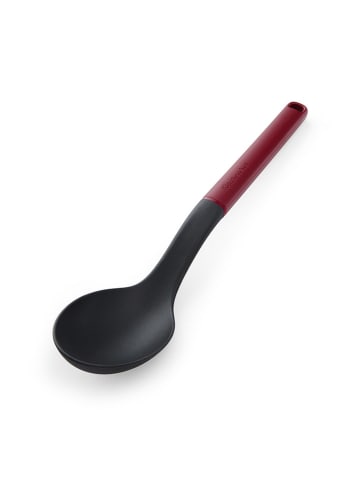 KitchenAid Lepel "Classic" zwart/rood - (L)34 cm