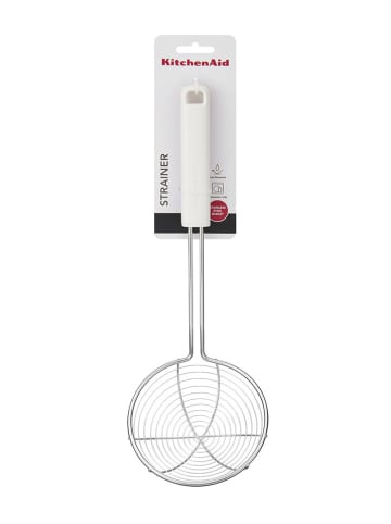 KitchenAid Sitko "Classic" w kolorze srebrno-białym - dł. 36 cm