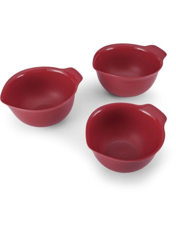 KitchenAid 3-delige set: mengkommen rood