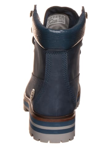 Timberland Leren mocassins donkerblauw