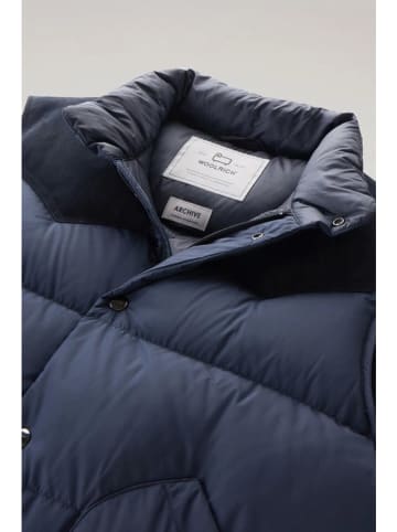 Woolrich Doorgestikte bodywarmer donkerblauw