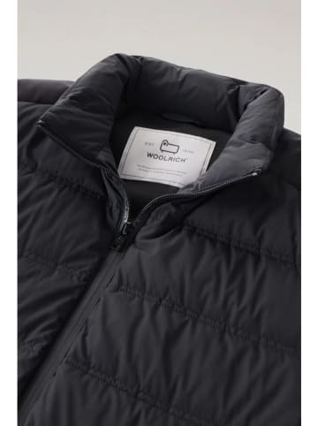 Woolrich Doorgestikte jas zwart