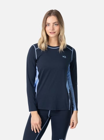 KARI TRAA Thermo-ondergoed "Sval" donkerblauw/lichtblauw