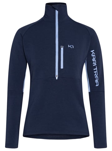KARI TRAA Koszulka funkcyjna "Emma" w kolorze granatowym