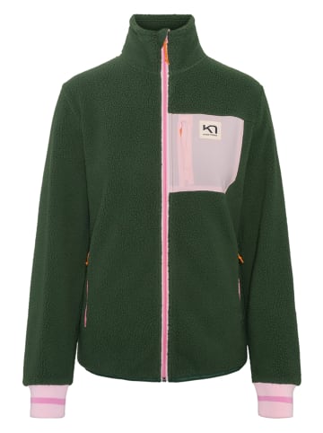 KARI TRAA Fleece vest "Rothe" groen
