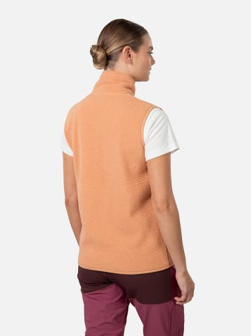 KARI TRAA Fleece bodywarmer "Rothe" abrikooskleurig