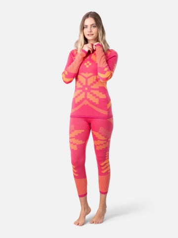 KARI TRAA Thermounterhemd "Faith" in Pink/ Orange