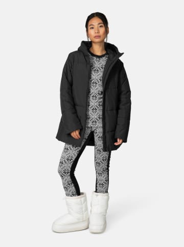 KARI TRAA Doorgestikte jas "Lea" zwart