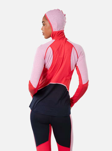 KARI TRAA Funktionslongsleeve "Alma" in Rosa/ Schwarz