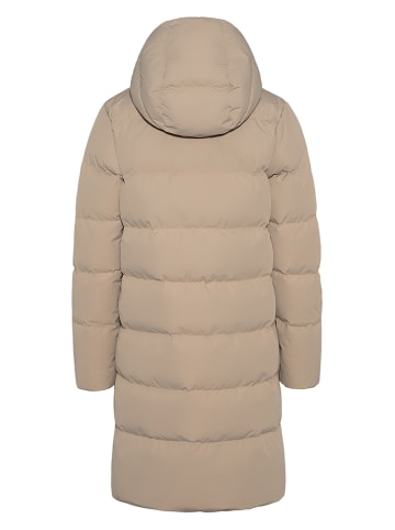 KARI TRAA Płaszcz puchowy "Julia" w kolorze szarobrązowym