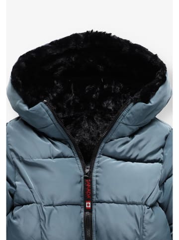 CANADA weather gear Omkeerbare wintermantel blauw/zwart