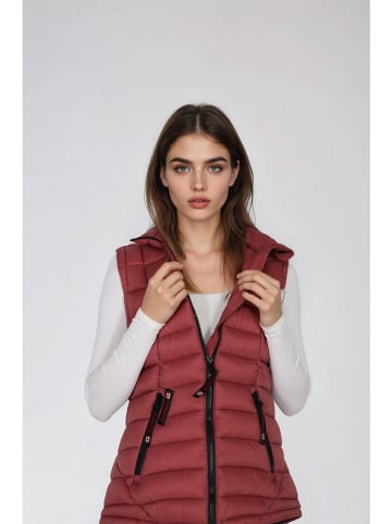 CANADA weather gear Kamizelka pikowana w kolorze czerwonym