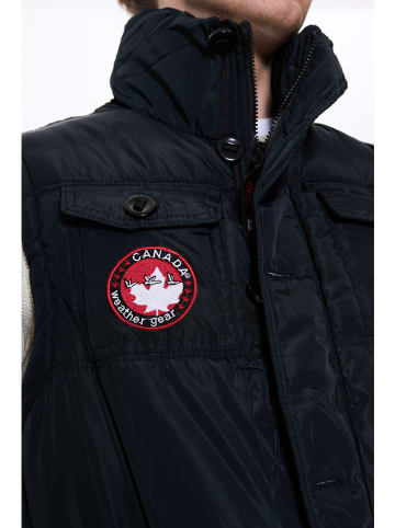 CANADA weather gear Doorgestikte bodywarmer zwart