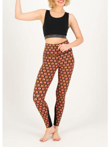 Blutsgeschwister Leggings "Ohmm Legs sporty flower" in Pink/ Orange