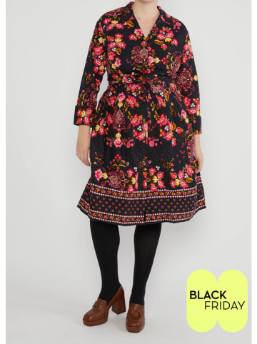 Blutsgeschwister Jurk "Zauberknopf" donkerblauw