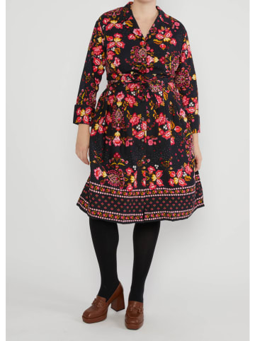 Blutsgeschwister Jurk "Zauberknopf" donkerblauw