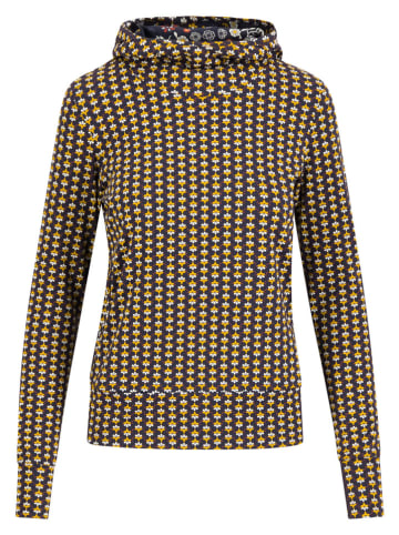 Blutsgeschwister Hoodie "Scuba Duba" in Gelb/ Dunkelblau