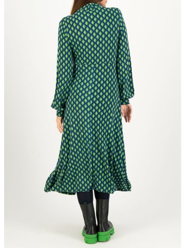 Blutsgeschwister Jurk "Oh so No" groen/donkerblauw