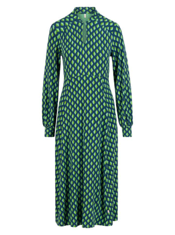 Blutsgeschwister Jurk "Oh so No" groen/donkerblauw
