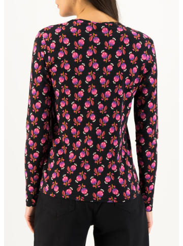 Blutsgeschwister Longsleeve "Magic Vee" roze/zwart