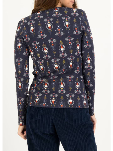 Blutsgeschwister Longsleeve "Magic Vee" donkerblauw