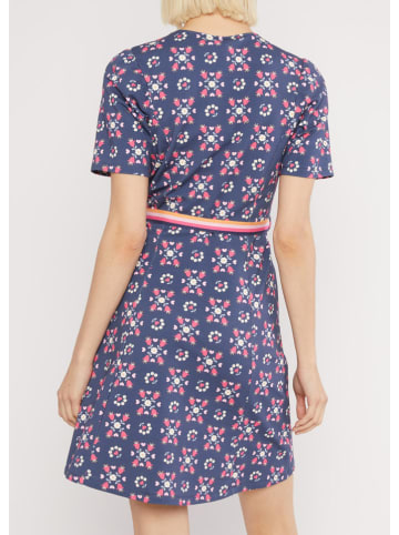 Blutsgeschwister Jurk "Court Cache" blauw/roze