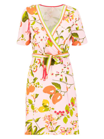 Blutsgeschwister Jurk "Court Cache" lichtroze/meerkleurig