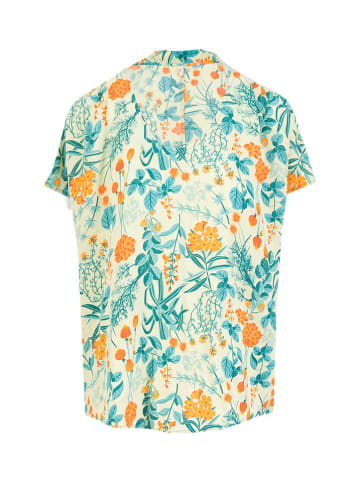 Blutsgeschwister Bluse "Lets Fly" in Apricot/ Türkis