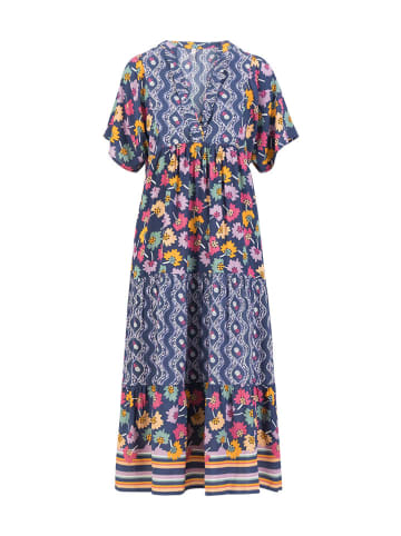 Blutsgeschwister Jurk "Saint Tropencolours of walpurgis night" donkerblauw