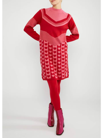 Blutsgeschwister Gebreide jurk lichtroze/rood