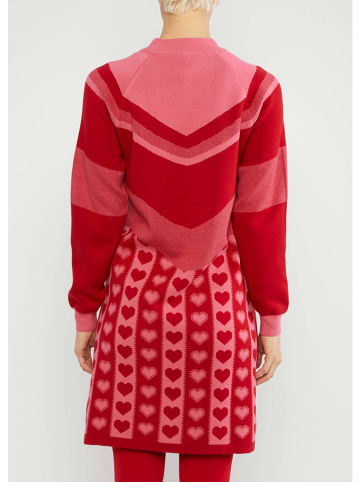 Blutsgeschwister Gebreide jurk lichtroze/rood